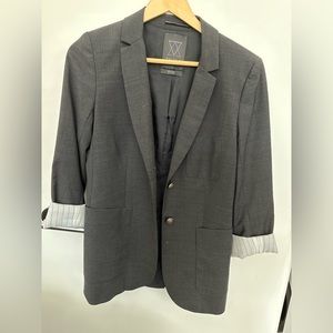 Aritzia Talula blazer, charcoal grey, size 8